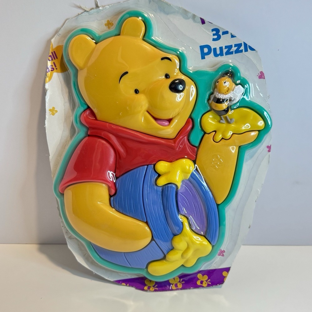 Vintage‎ Fisher-Price Disney Winnie the Pooh 3D Puzzle NEW Sealed
